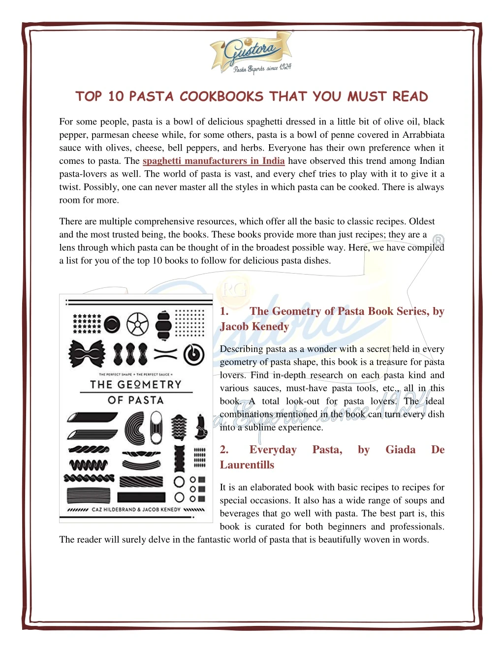 top 10 pasta cookbooks that you must read
