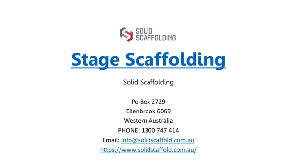 Stage Scaffolding