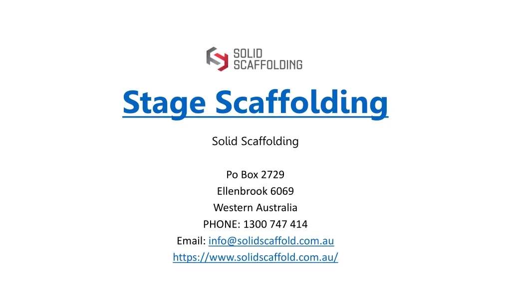 stage scaffolding