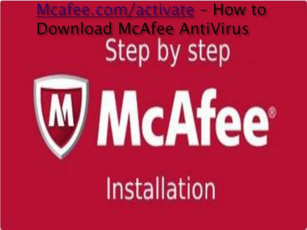 Mcafee Activate | Mcafee Com Activate