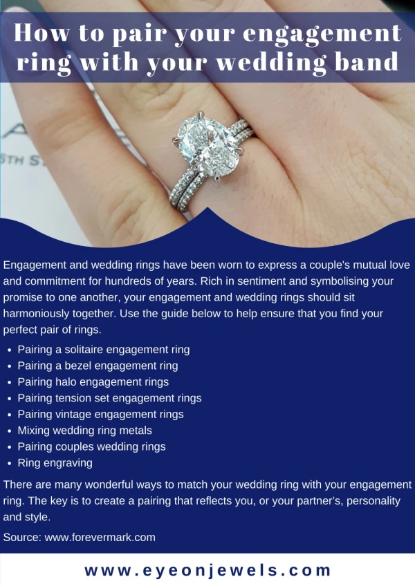 How To Pair Your Engagement Ring With Your Wedding Band
