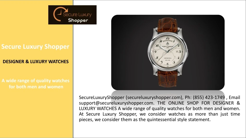 secure luxury shopper