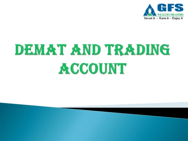 Demat account and Trading account