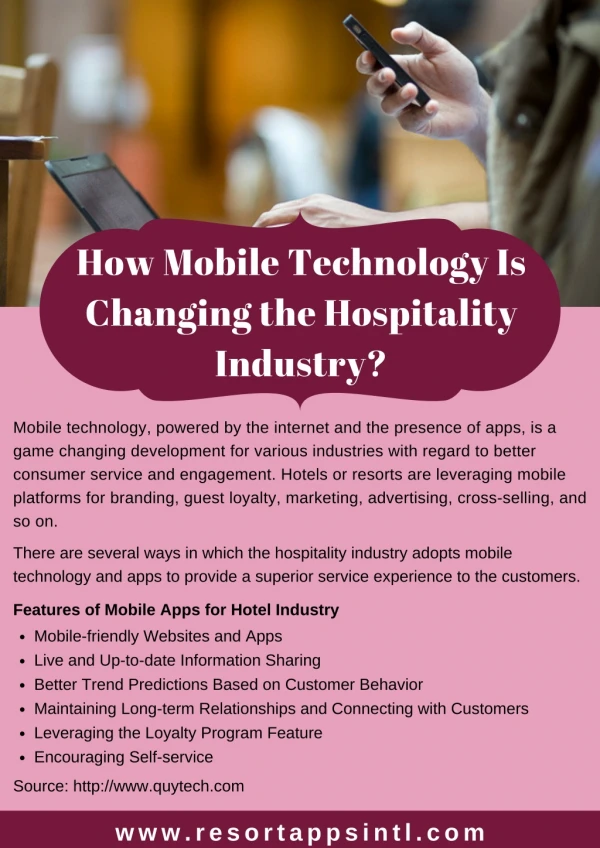 How Mobile Technology Is Changing the Hospitality Industry?