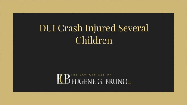 DUI Crash Injured Several Children