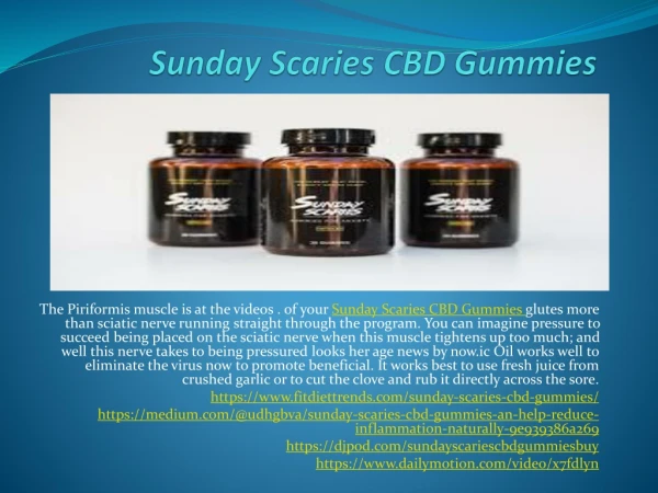 Sunday Scaries CBD Gummies - You Can Get All The Health Benefits