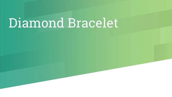 diamond bracelet