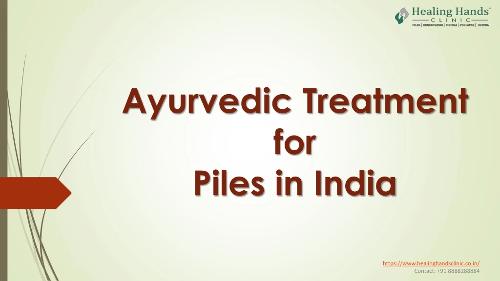 ayurvedic treatment for piles in india