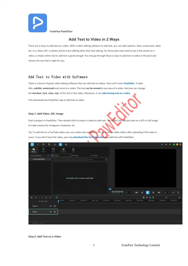 Add Text to Video in 2 Ways
