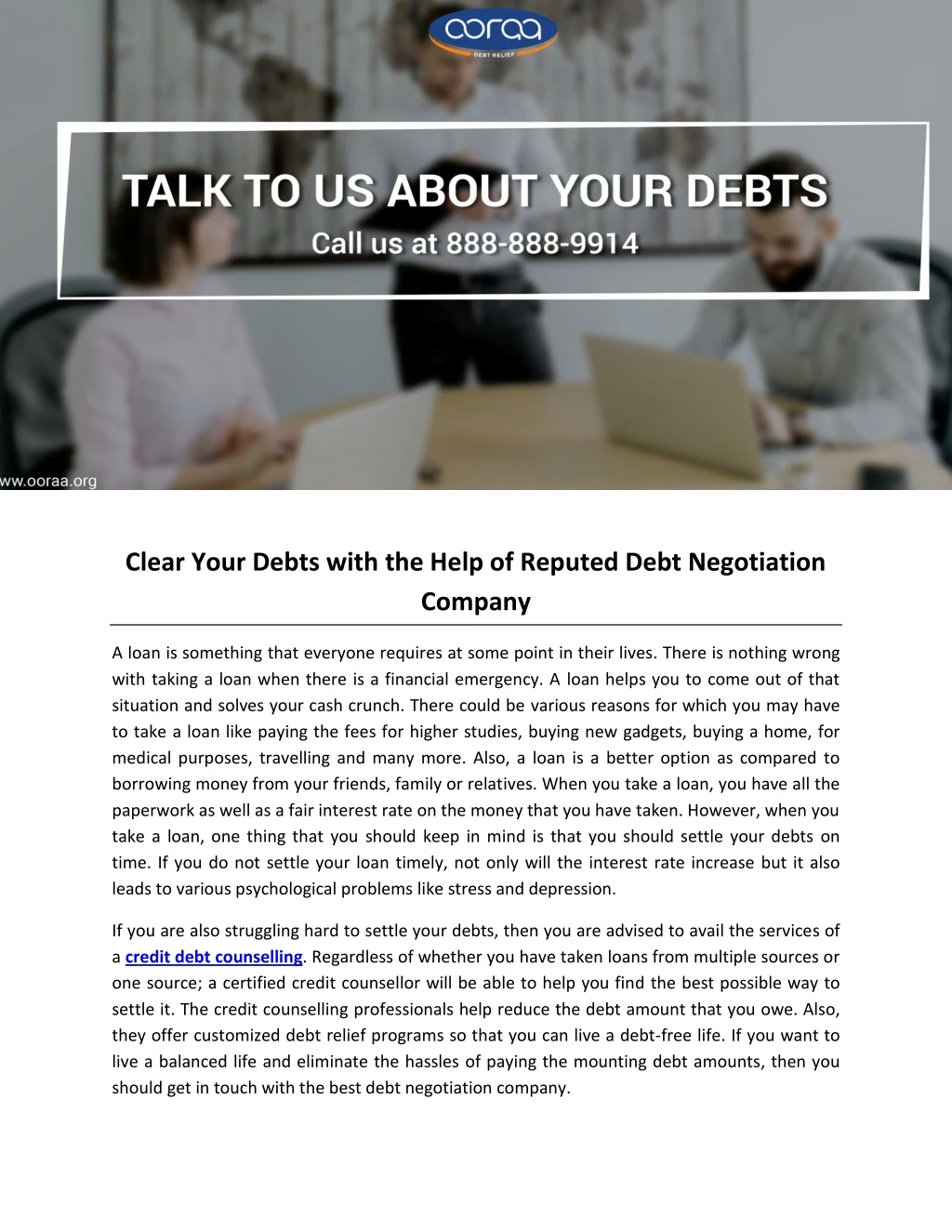 clear your debts with the help of reputed debt