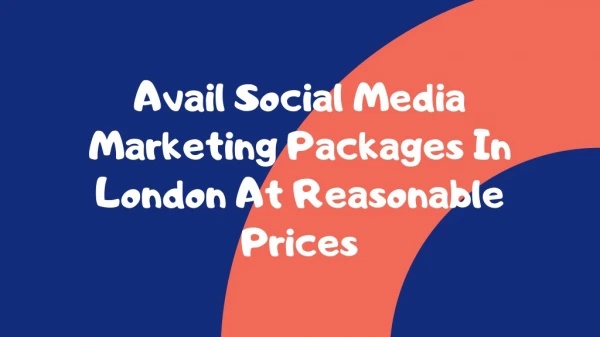 Social Media Marketing Packages London