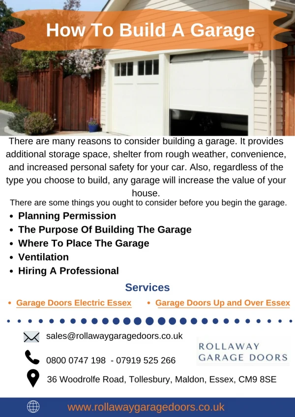 How To Build A Garage