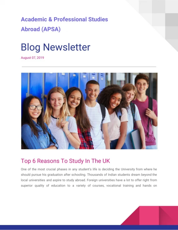 Top 6 Reasons To Study In The UK