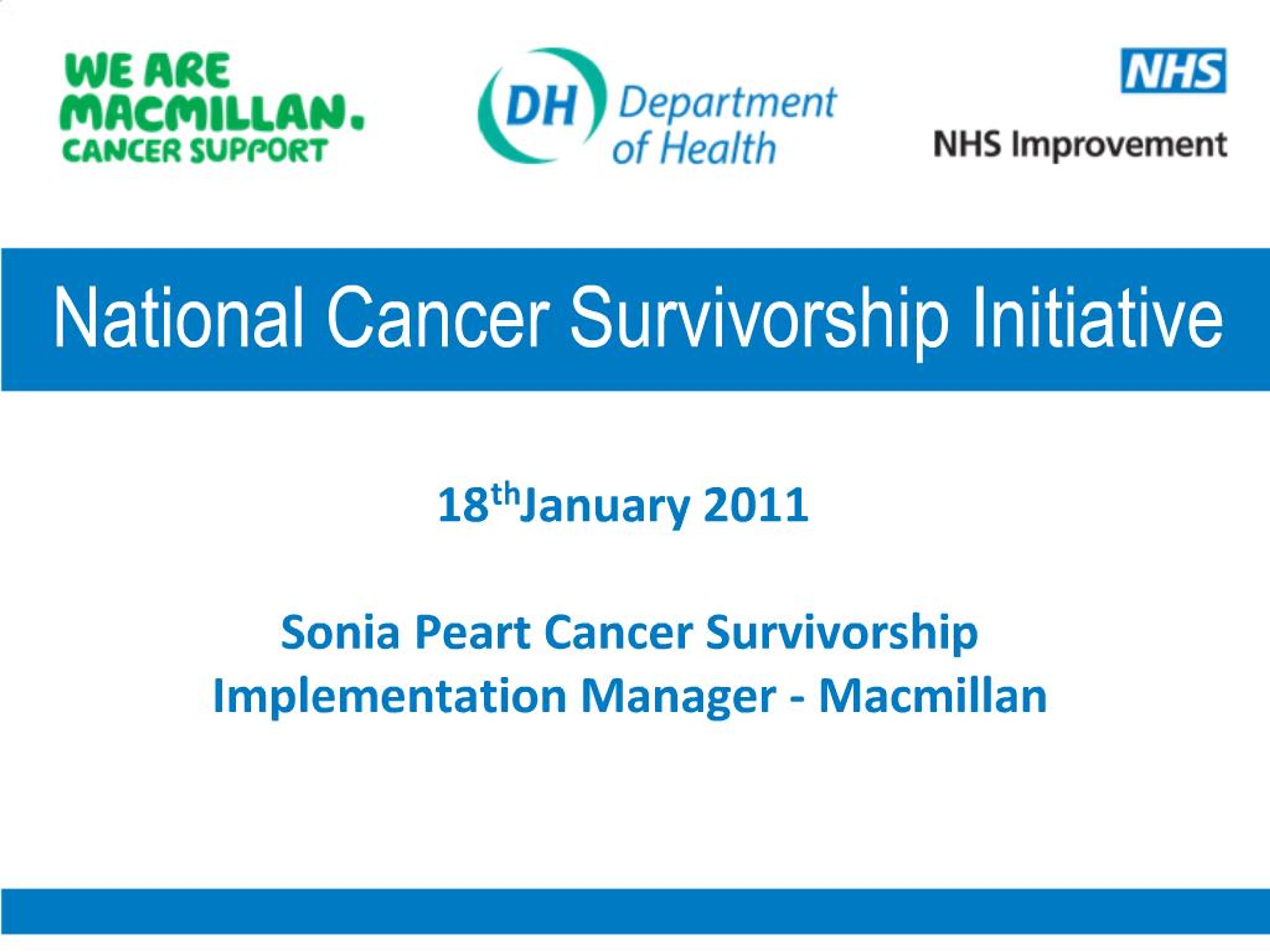 PPT - National Cancer Survivorship Initiative PowerPoint Presentation ...