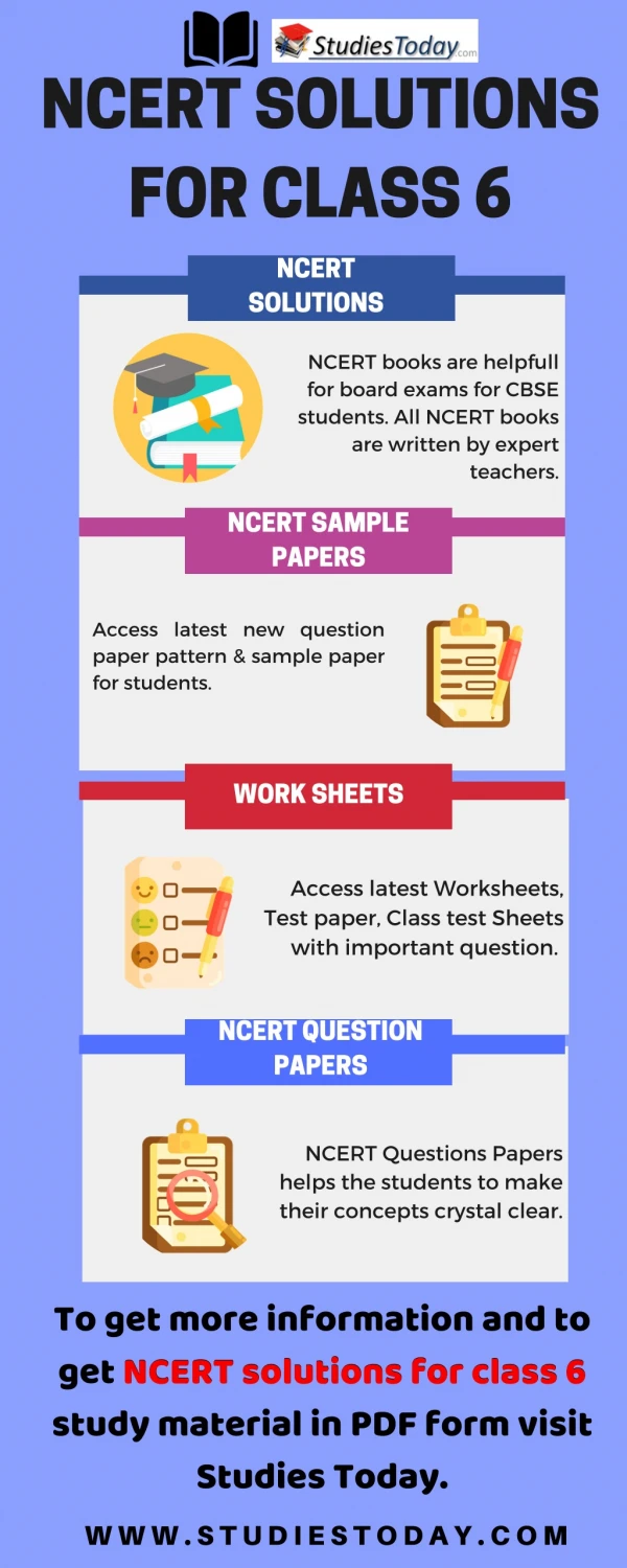 NCERT Solutions for class 6