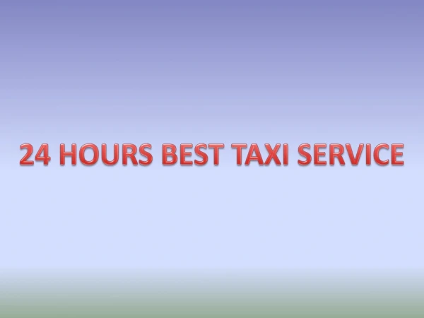 Taxi Service in Panipat