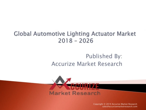 Global Automotive Lighting Actuator Market