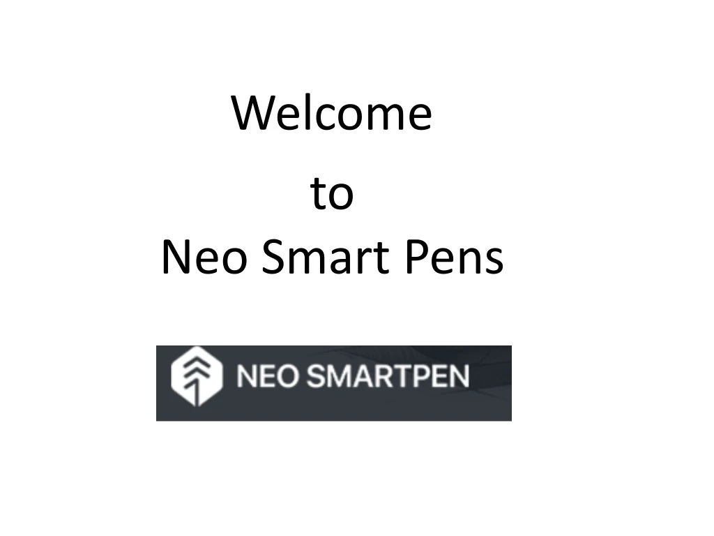 t o neo smart pens