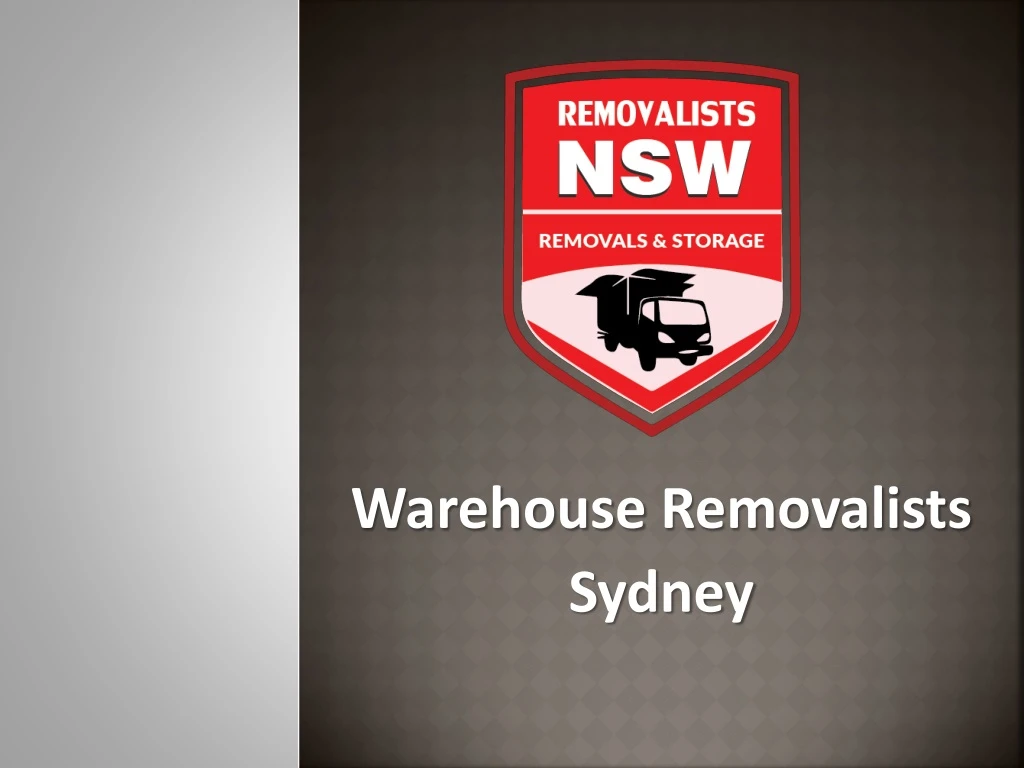 warehouse removalists sydney