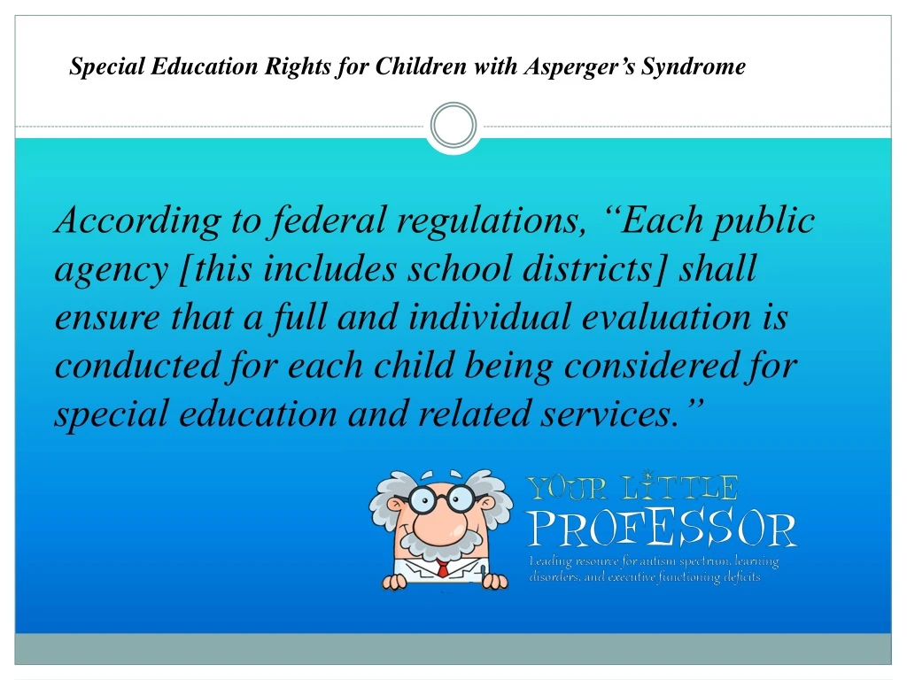 special education rights for children with