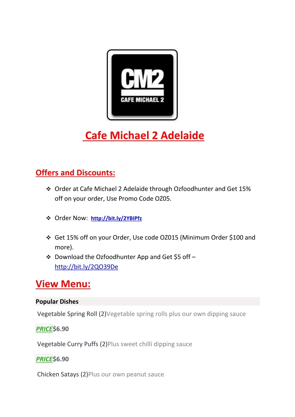 cafe michael 2 adelaide