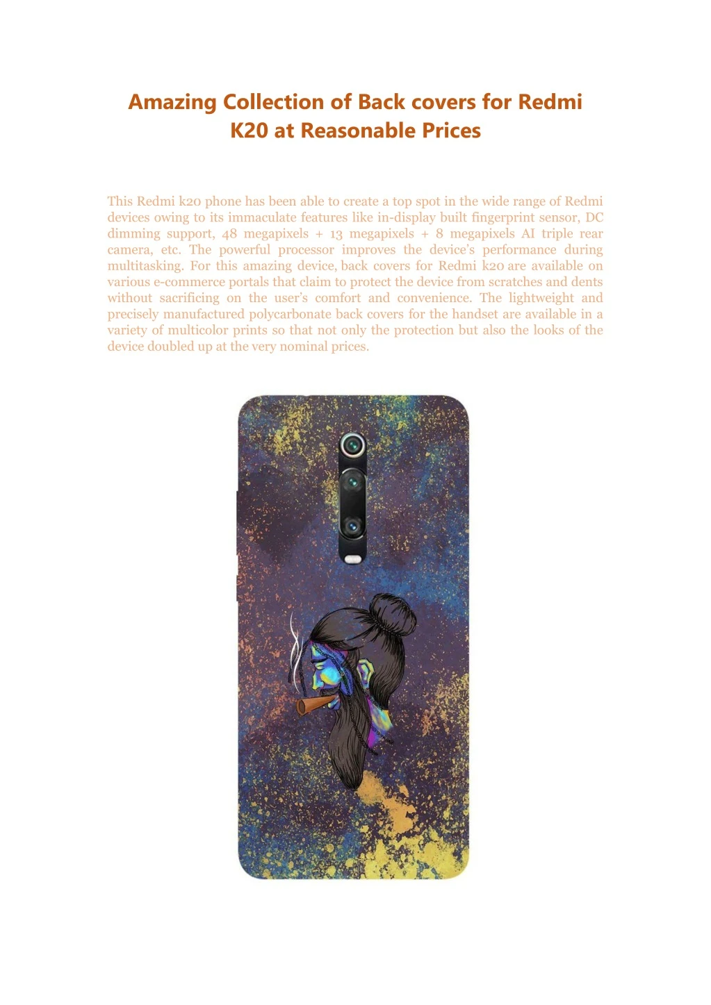 amazing collection of back covers for redmi