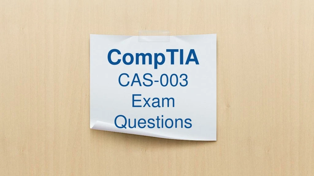 comptia cas 003 exam questions