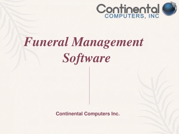 Funeral Management Software