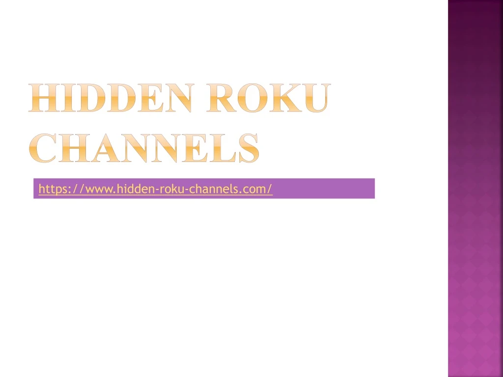 hidden roku channels
