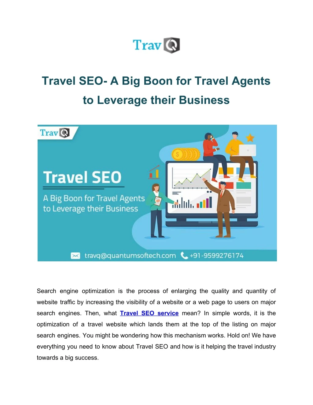 travel seo a big boon for travel agents