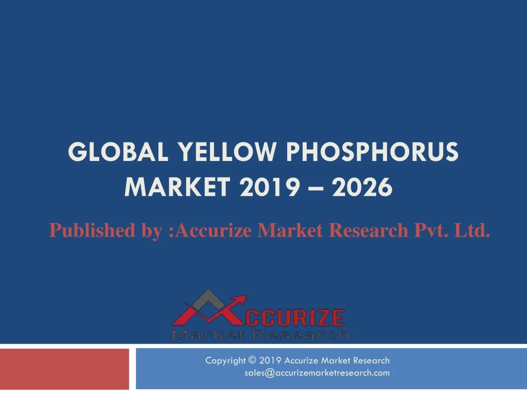 global yellow phosphorus market 2019 2026