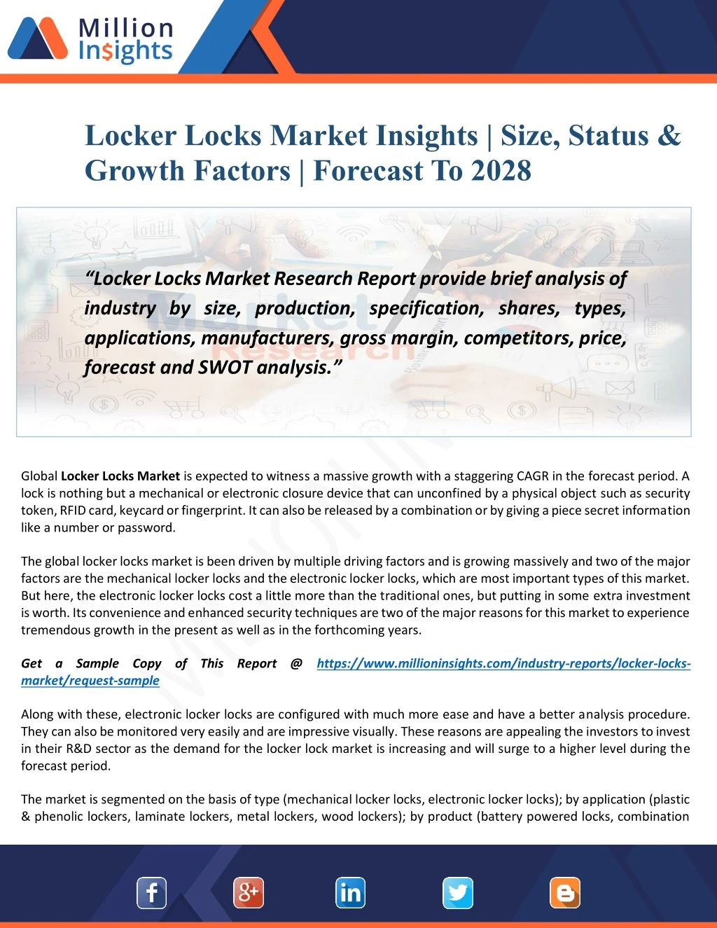 locker locks market insights size status growth