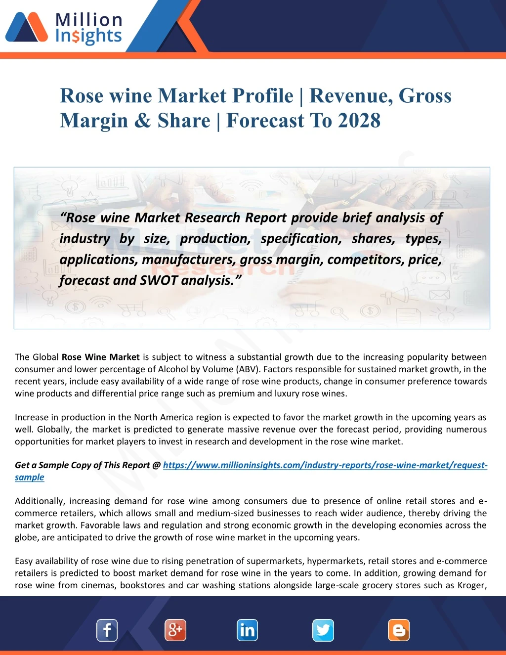 rose wine market profile revenue gross margin