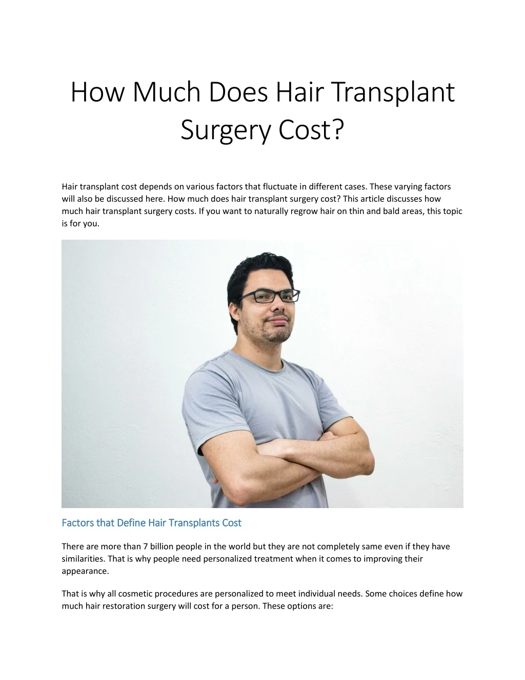 how much does hair transplant surgery cost