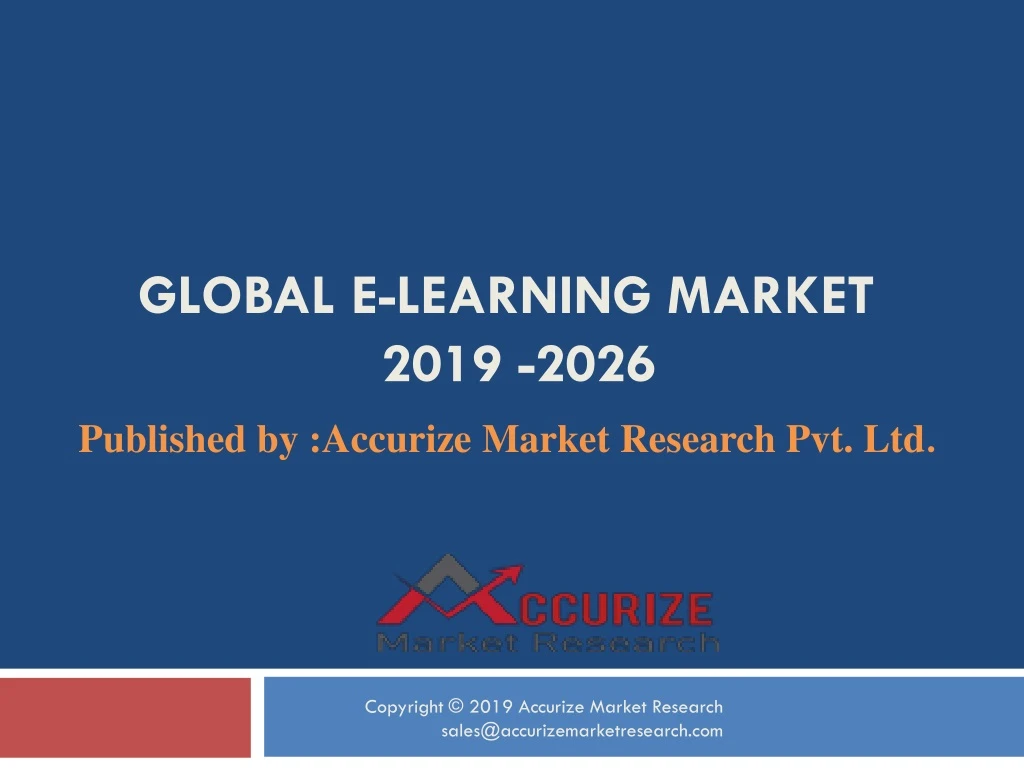 global e learning market 2019 2026