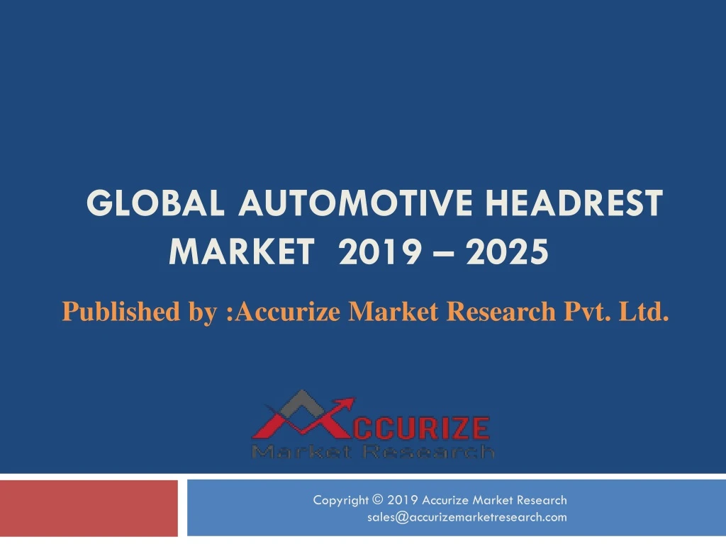 global automotive headrest market 2019 2025