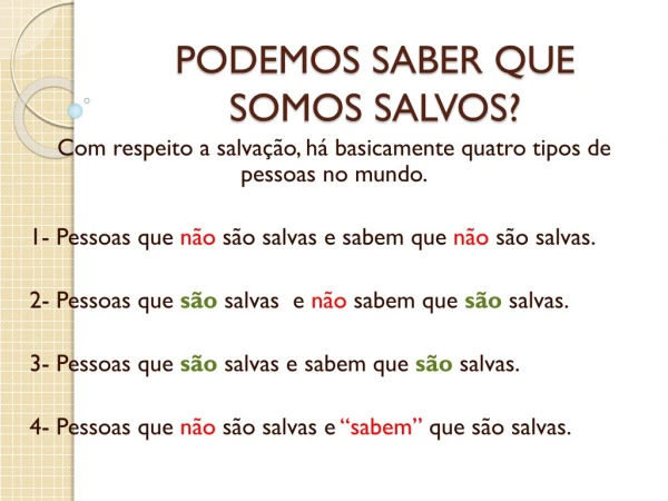 sermos salvos