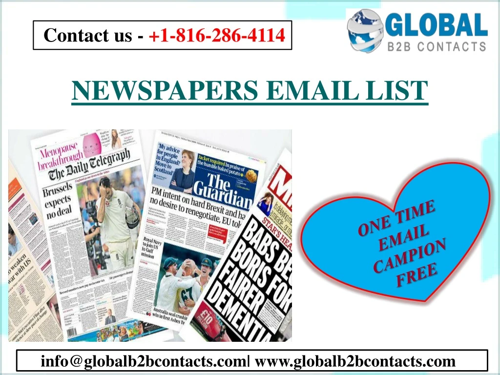 newspapers email list