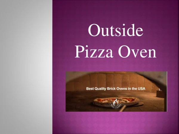 Outside Pizza Oven- Fornoclassico