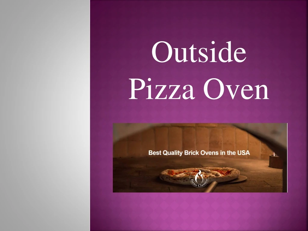 outside pizza oven