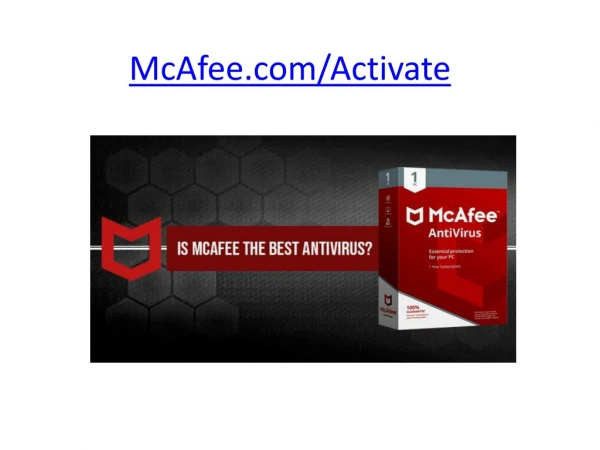 McAfee.com/Activate | Activate McAfee - www.mcafee.com/activate
