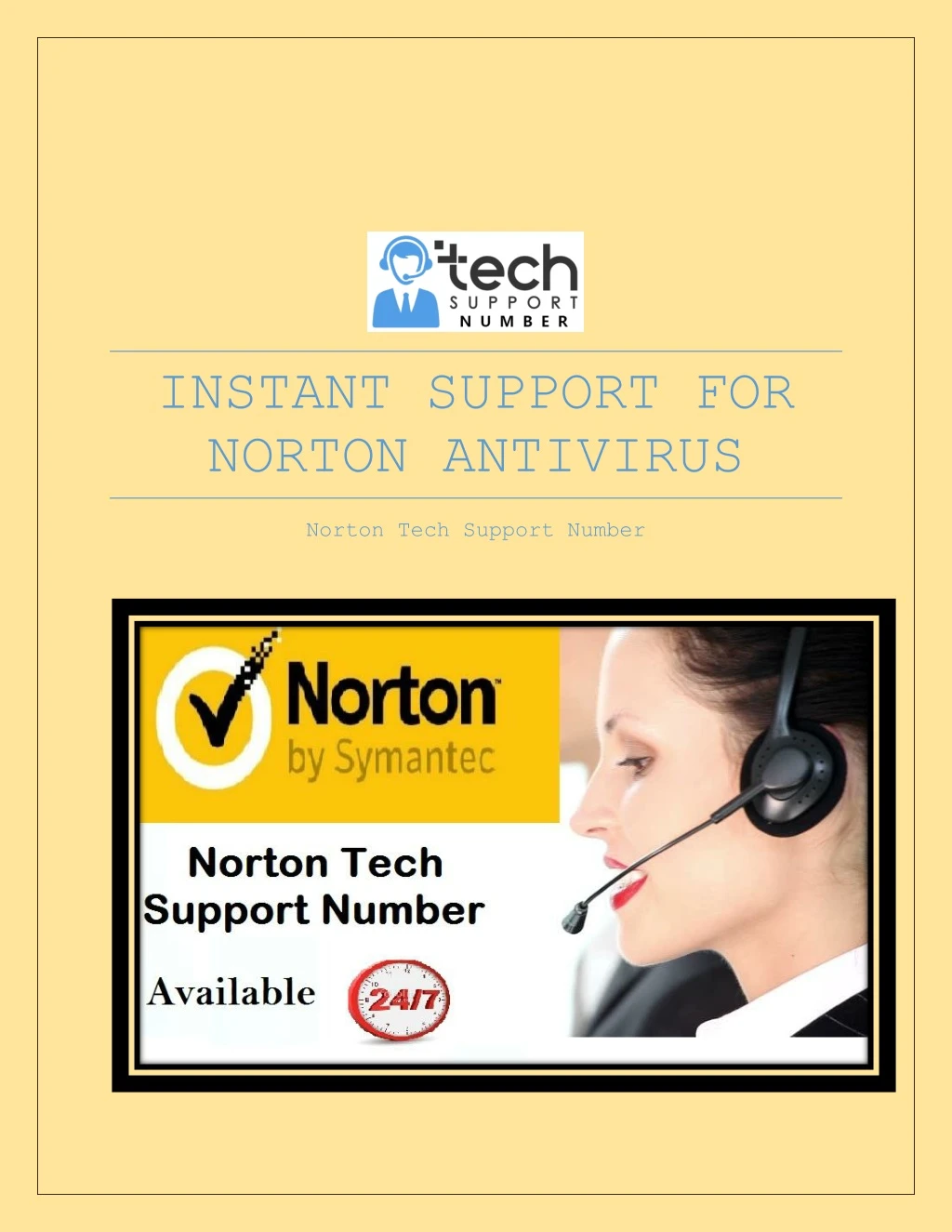 instant support for norton antivirus