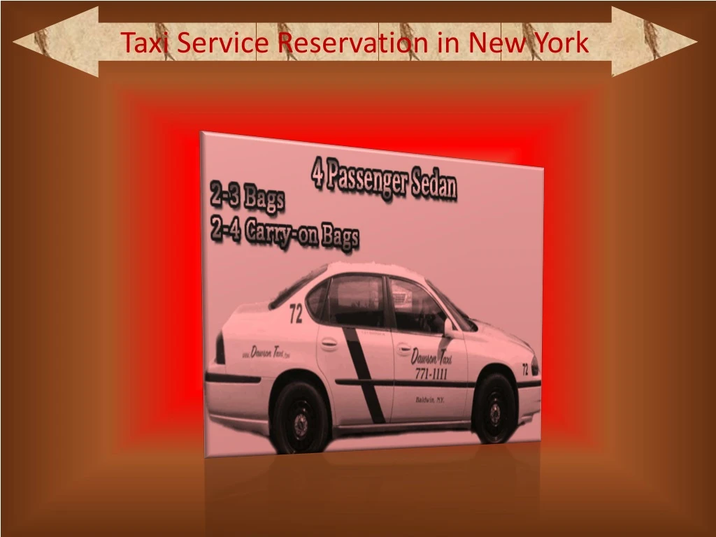 taxi service reservation in new york