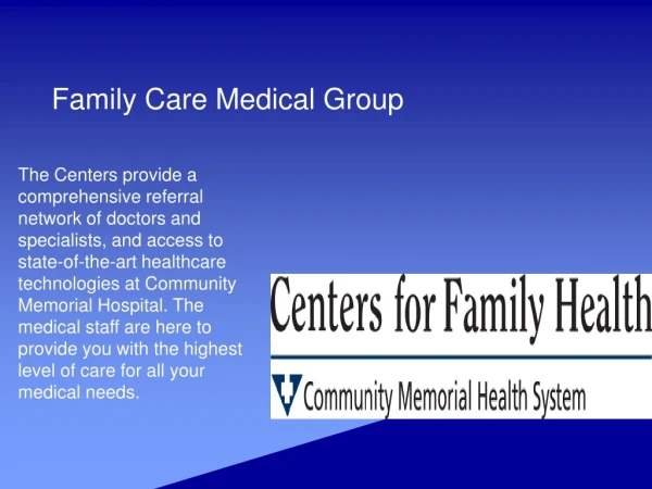 Family Care Medical Group-cfh.cmhshealth