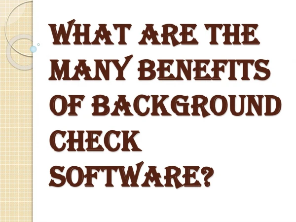 Importance of Background Check Software