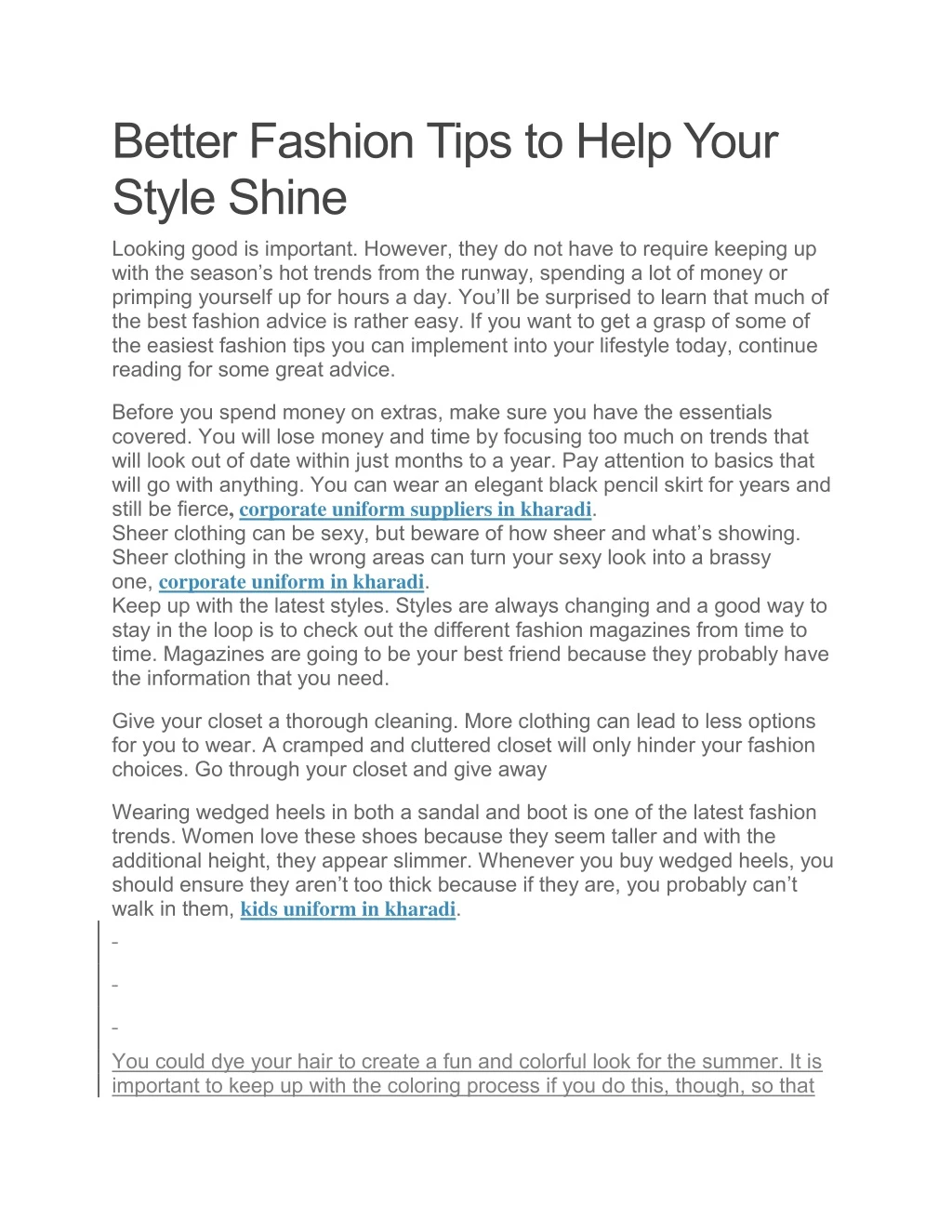 better fashion tips to help your style shine