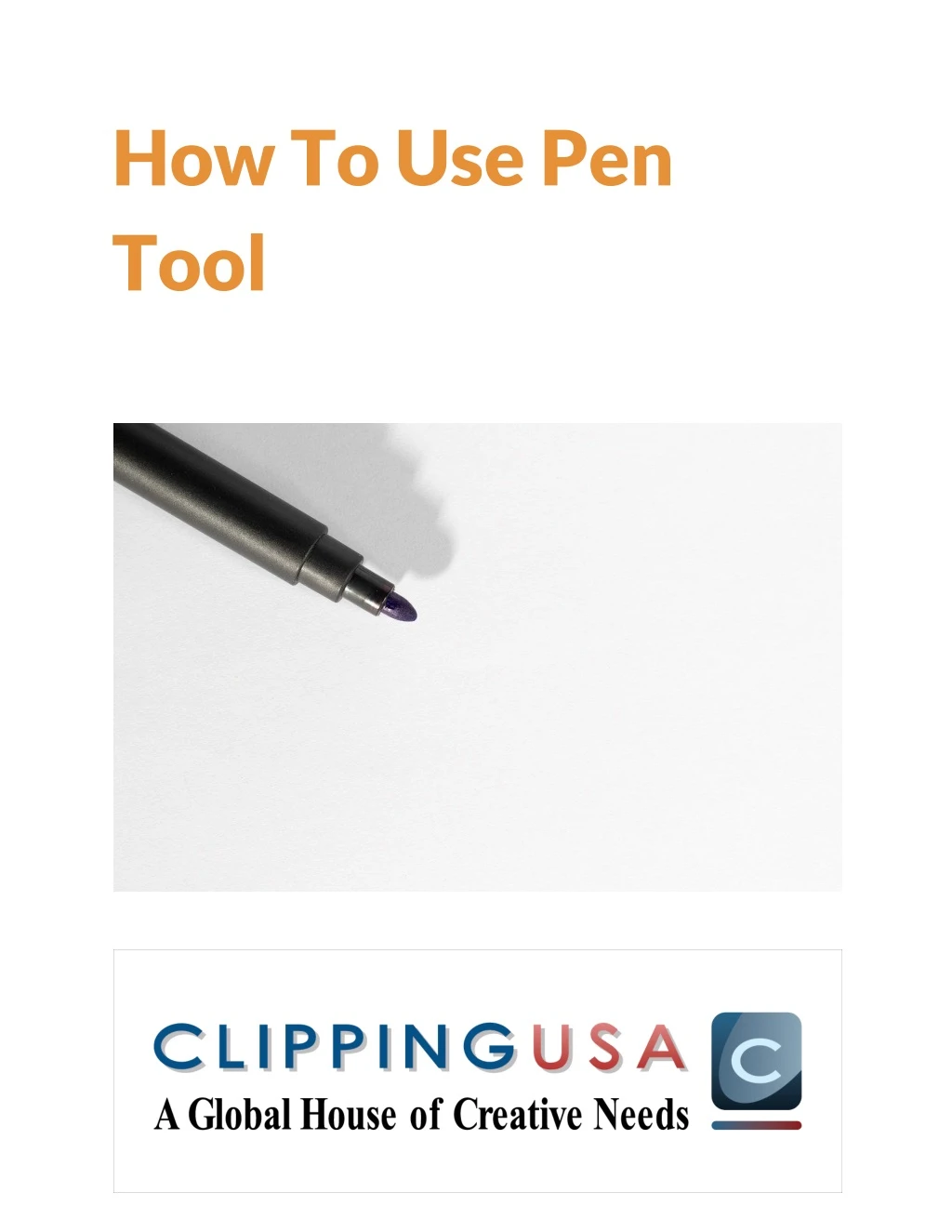 how to use pen tool