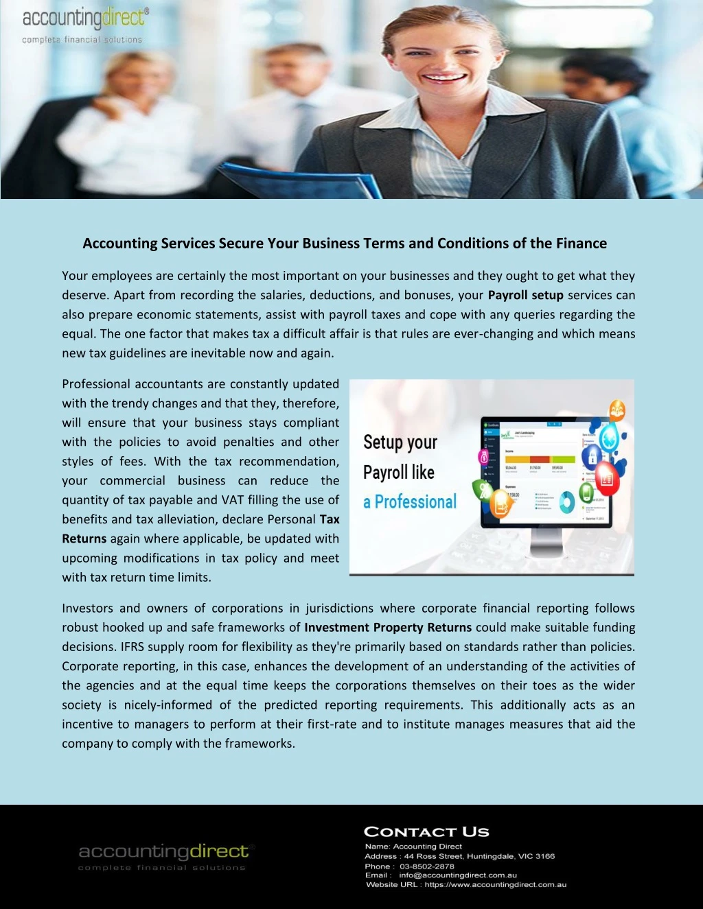 accounting services secure your business terms
