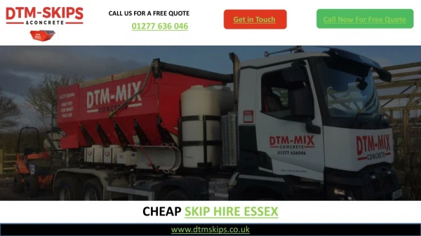 Cheap Skip Hire in Essex