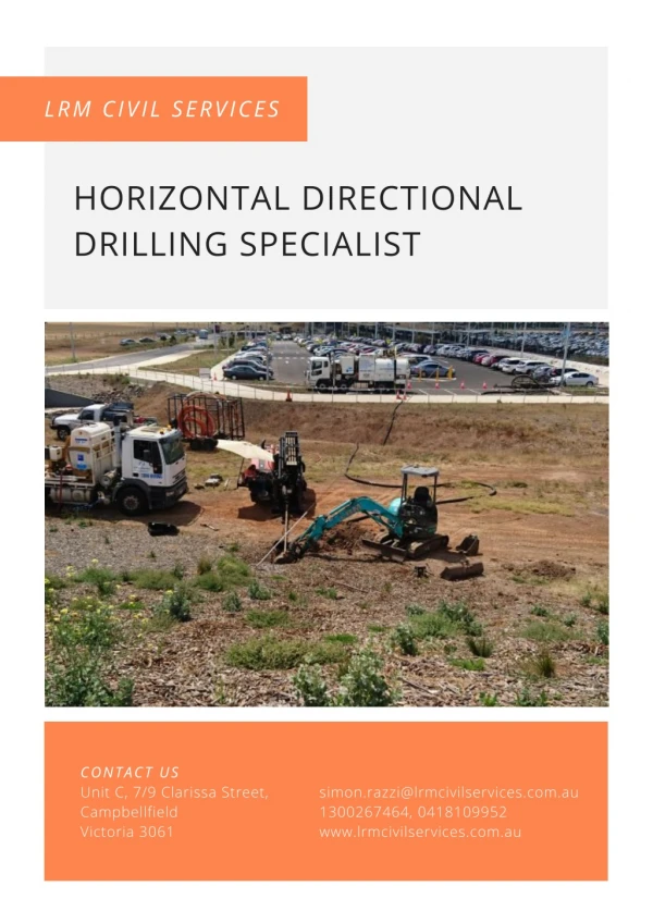 Importance of Horizontal Directional Drilling in Installing Underground Utilities